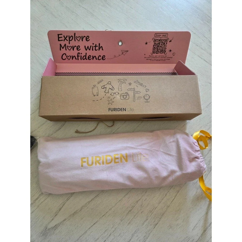FURIDEN Lite Dual-Voltage Curling Iron, 2-in-1 Travel Combo for Carry-On1 1/2 in